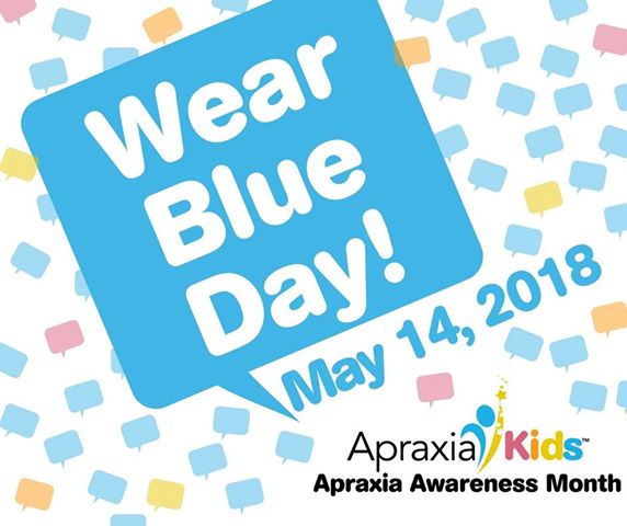 Go Blue for Apraxia on May 14, 2018